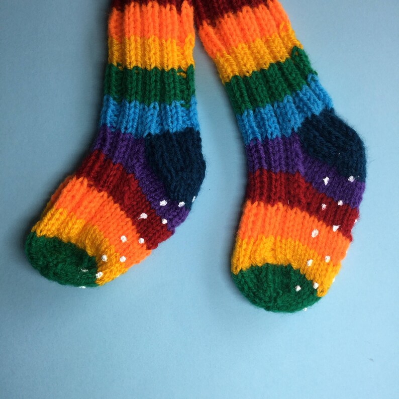 Baby Leg Warmers Toddler Leg Warmers Unique Baby Gift -New Baby Hand Knitted Baby Clothes Gender Neutral Baby Clothes Rainbow Baby
