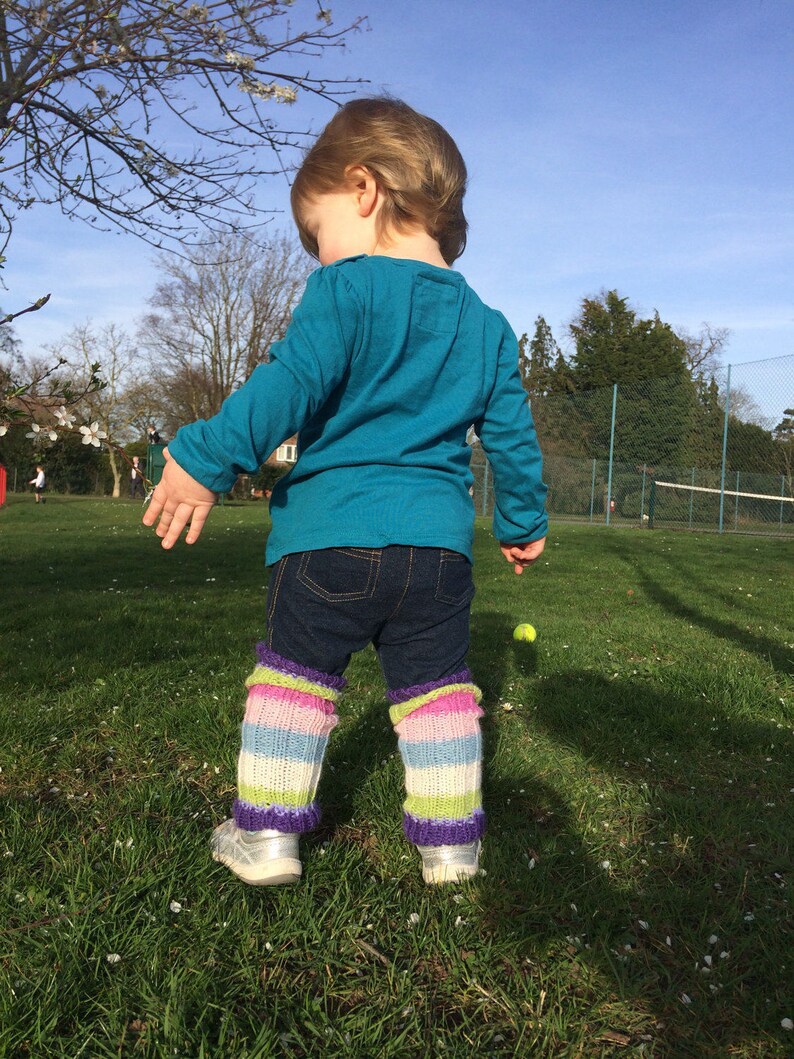 Baby Leg Warmers Toddler Leg Warmers Unique Baby Gift -New Baby Hand Knitted Baby Clothes Gender Neutral Baby Clothes Rainbow Baby