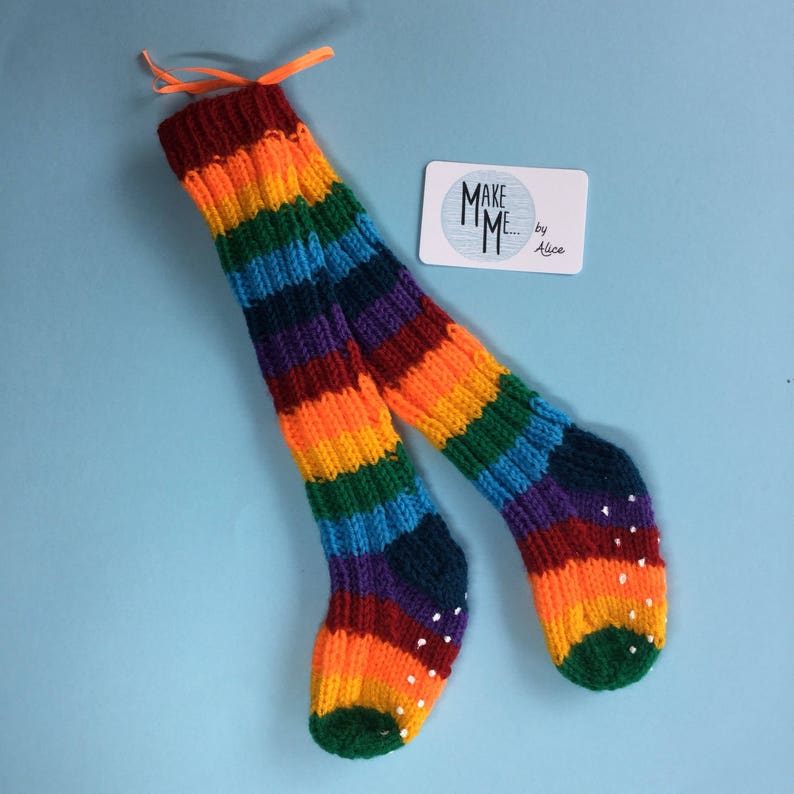 Baby Leg Warmers Toddler Leg Warmers Unique Baby Gift -New Baby Hand Knitted Baby Clothes Gender Neutral Baby Clothes Rainbow Baby