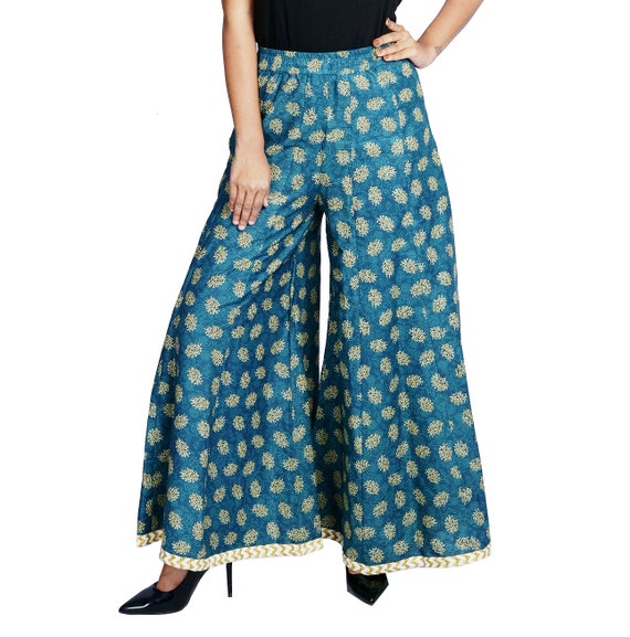 Buy Indian Palazzo Pants For Women in the USA at Best Price - KARMAPLACE.COM