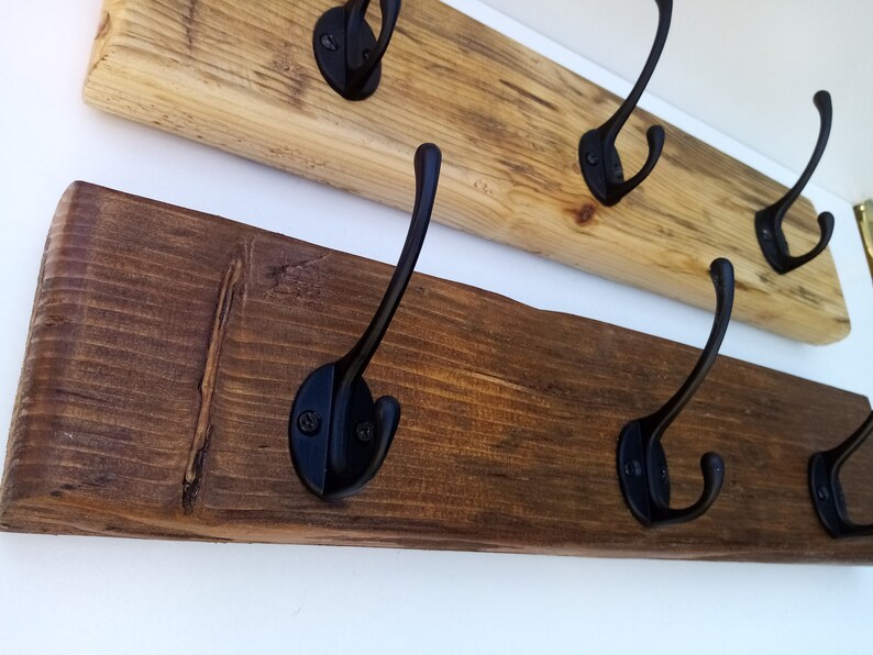 Handmade hallway coat hanger 34 5 6 7 8 hooks metal Etsy