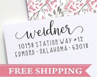 return address stamp etsy