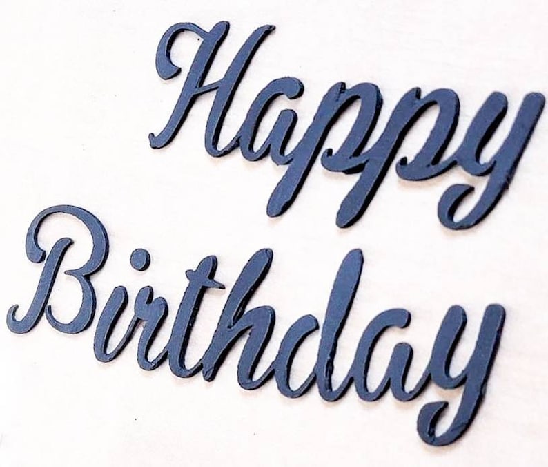 Happy Birthday STENCIL SET Cake Stencil Cake Decorating Etsy