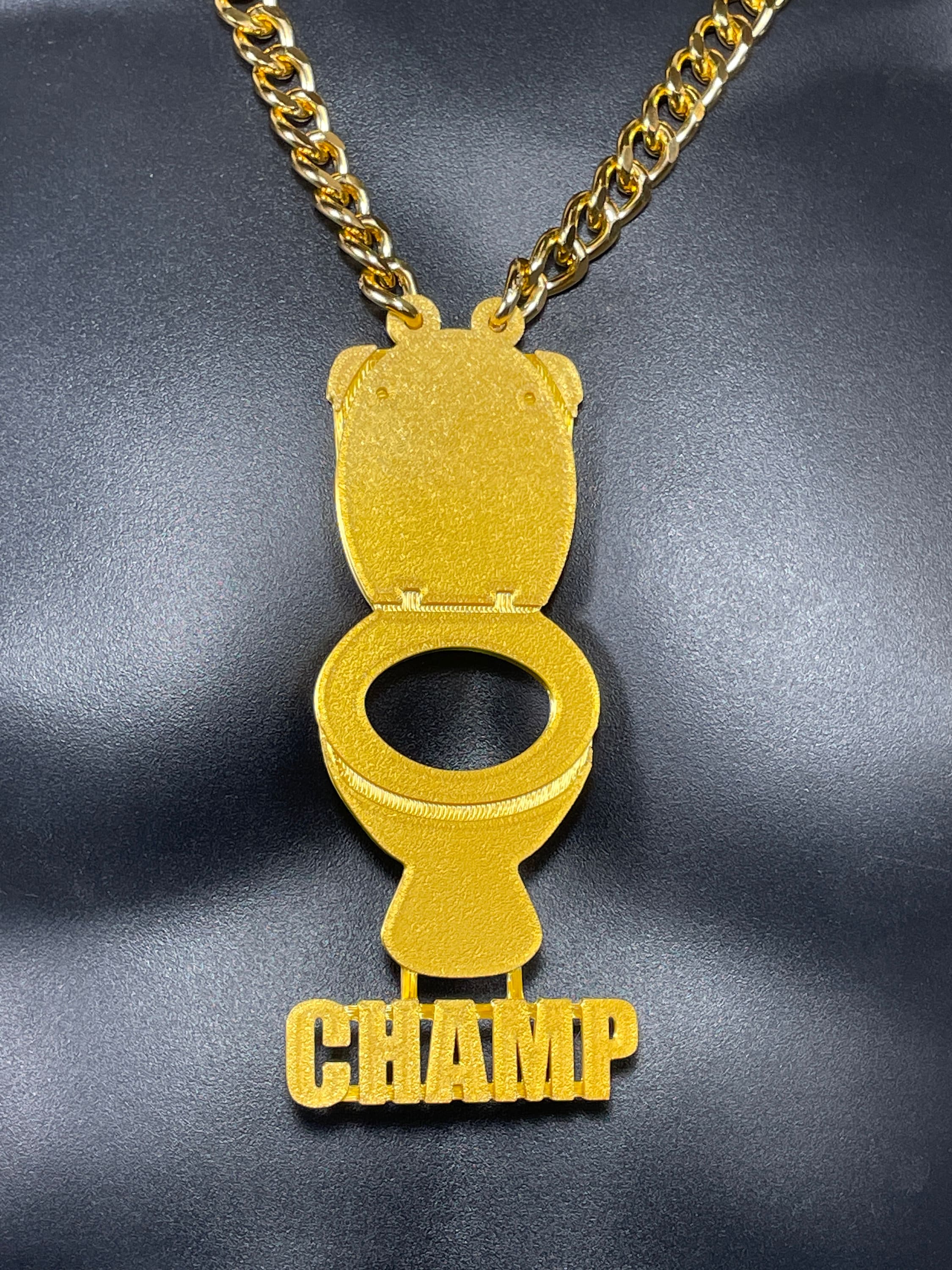 Is That Poop Chain Custom Toilet Seat Poop Trophy Bling & Chain ( PLA Plastic Bling and ...