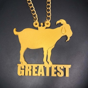 GOAT Bling & Chain ( PLA plastic Bling and aluminium Plated chain)