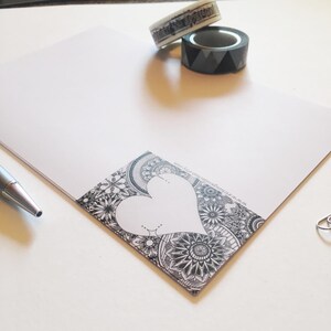 Liefde hart schrijven Set, Love hart stationaire, liefdesbrief schrijven Set, Set van brief schrijfpapier, persoonlijke liefde Opmerking leveringen, hart