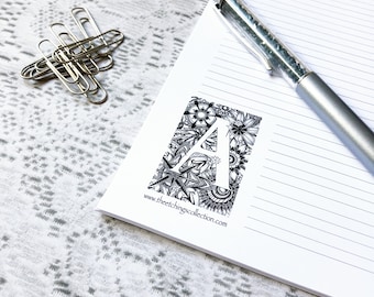 Letter Writing Set, Letter Writing Paper, Letter Stationary, Alphabet Stationery, Personalised Stationery, Note Paper, Unique Stationery,