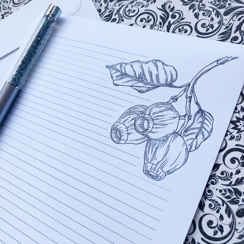 Gumnut Letter Writing Set Australian Stationary Gumnut Paper Etsy