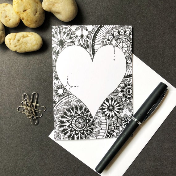 Wedding Cards Love Heart Design Love Heart Card Etsy