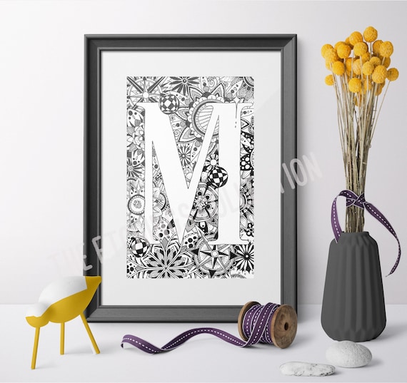 Letter wall art deals