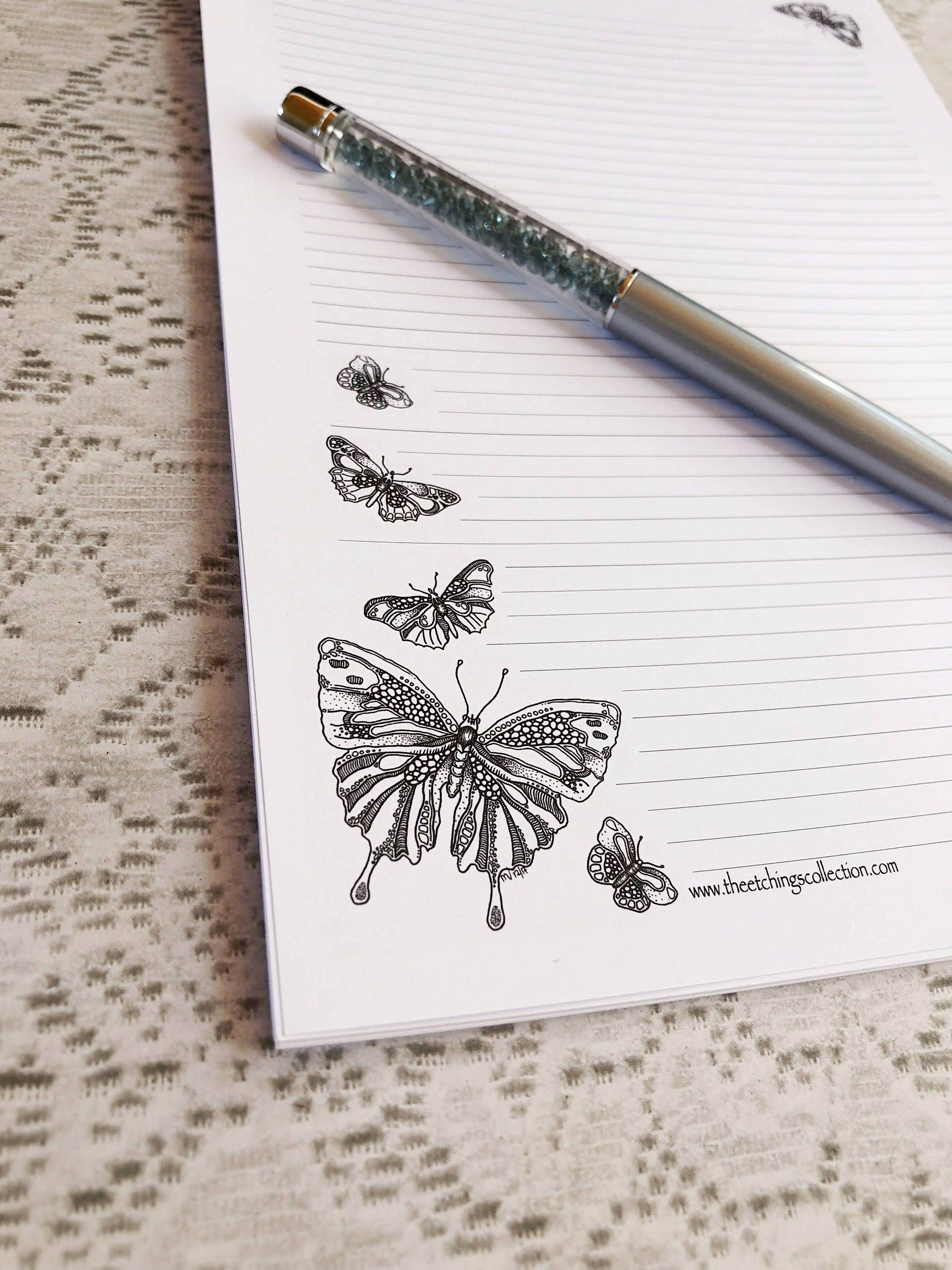 Butterfly Letter Writing Set Butterfly Stationary Set Etsy