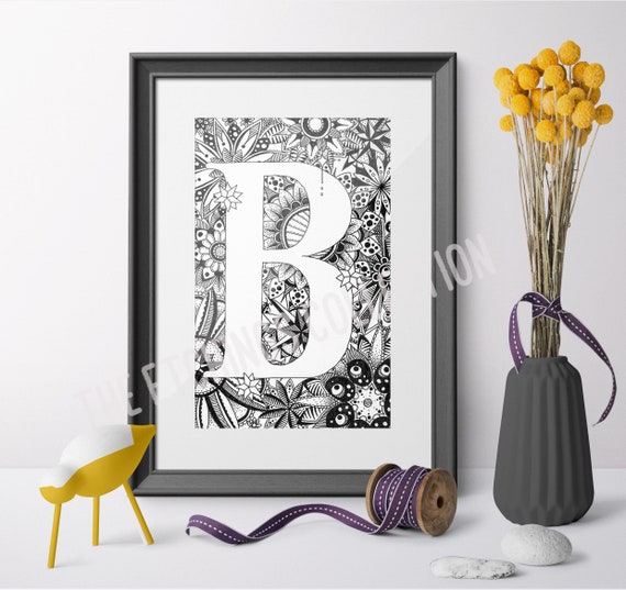 B ALPHABET LORE | Art Print