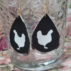 Chicken Earrings
