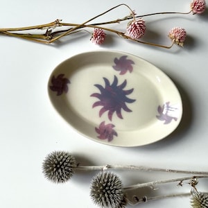 Soap dish, ceramic soap dish, porcelain soap dish, purple soap dish, pink soap dish, white soap dish, soap dish uk, trinket dish