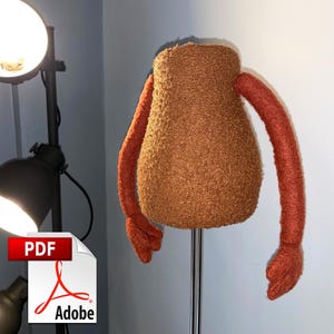 Puppet Body Pattern – “Blerp” – Easy Foam & Fleece (PDF)
