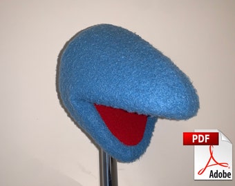 Puppet Head Patroon Digitale Download - "Sniff" - Schuim en Fleece