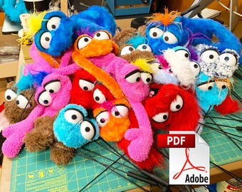 Puppet Pattern – “Practice Puppet” – Easy Foam & Fleece (PDF)