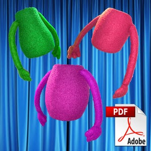 3 x Puppenkörper Muster Bündel - Easy Foam & Fleece (PDF)