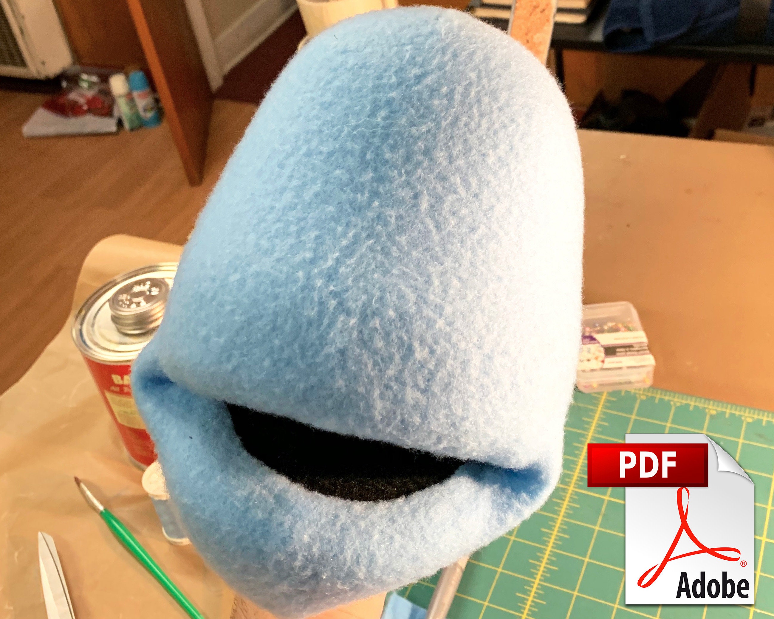 Puppet Head Pattern Digital Download cheeks Etsy Canada