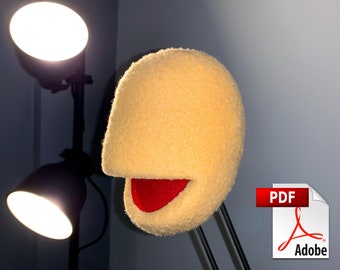 Puppet Head Pattern Digital Download - « Noggin » - Mousse et polaire