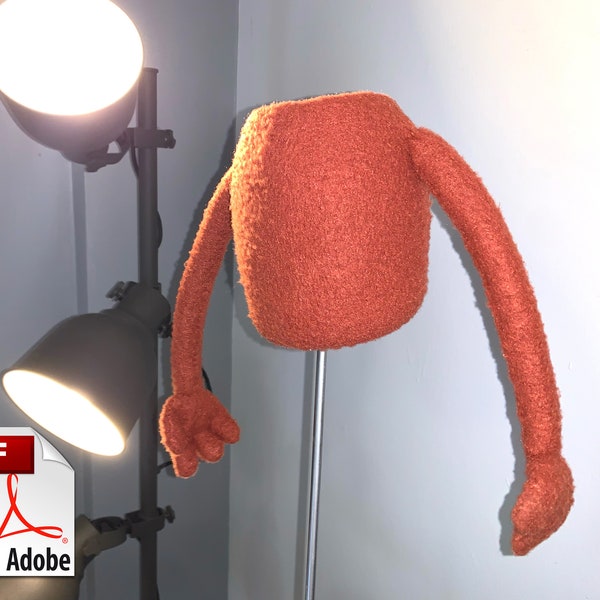 Puppet Body Pattern Digital Download - "Neutral" - Foam and Fleece