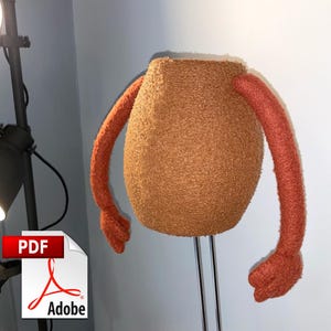Patrón de cuerpo de marioneta – “Nugget” – Fácil de hacer con espuma y vellón (PDF)