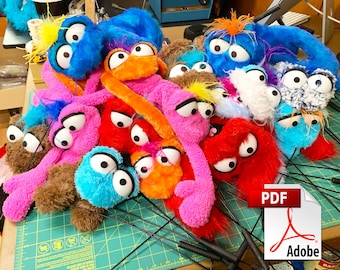 Puppet Pattern Digital Download - &quot;Practice Puppet&quot;
