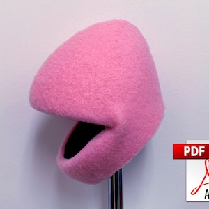 Puppet Head Pattern Digital Download - &quot;Kafe&quot; - Foam and Fleece