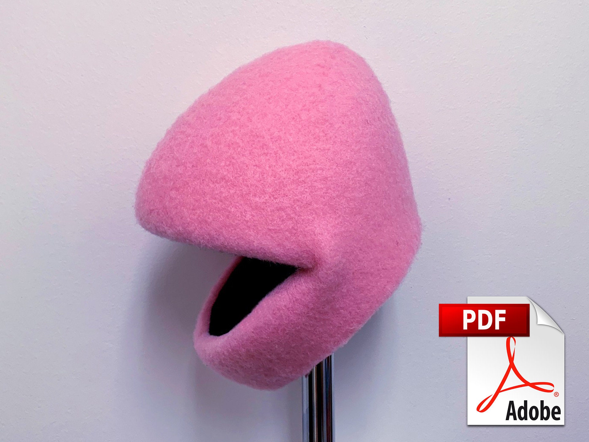 Puppet Head Pattern Digital Download - "Kafe" - Foam and Fleece