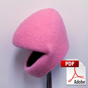 Puppet Head Pattern – “Kafe” – Easy Foam & Fleece (PDF)