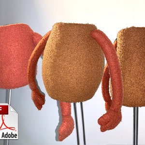 3 x Different Puppet Body Patterns - Digital Download - Foam and Fleece
