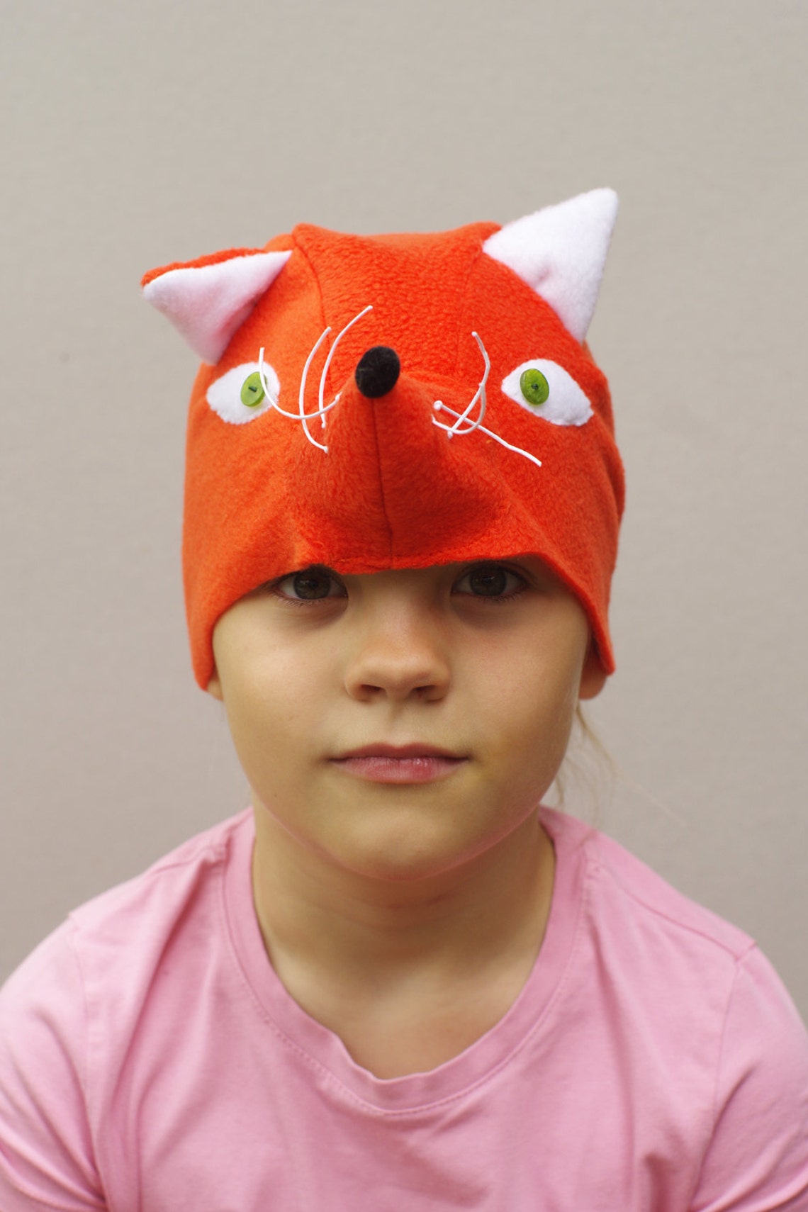 Kids Fox Costume Mask Animal Costume Hat Toddler Wild Etsy
