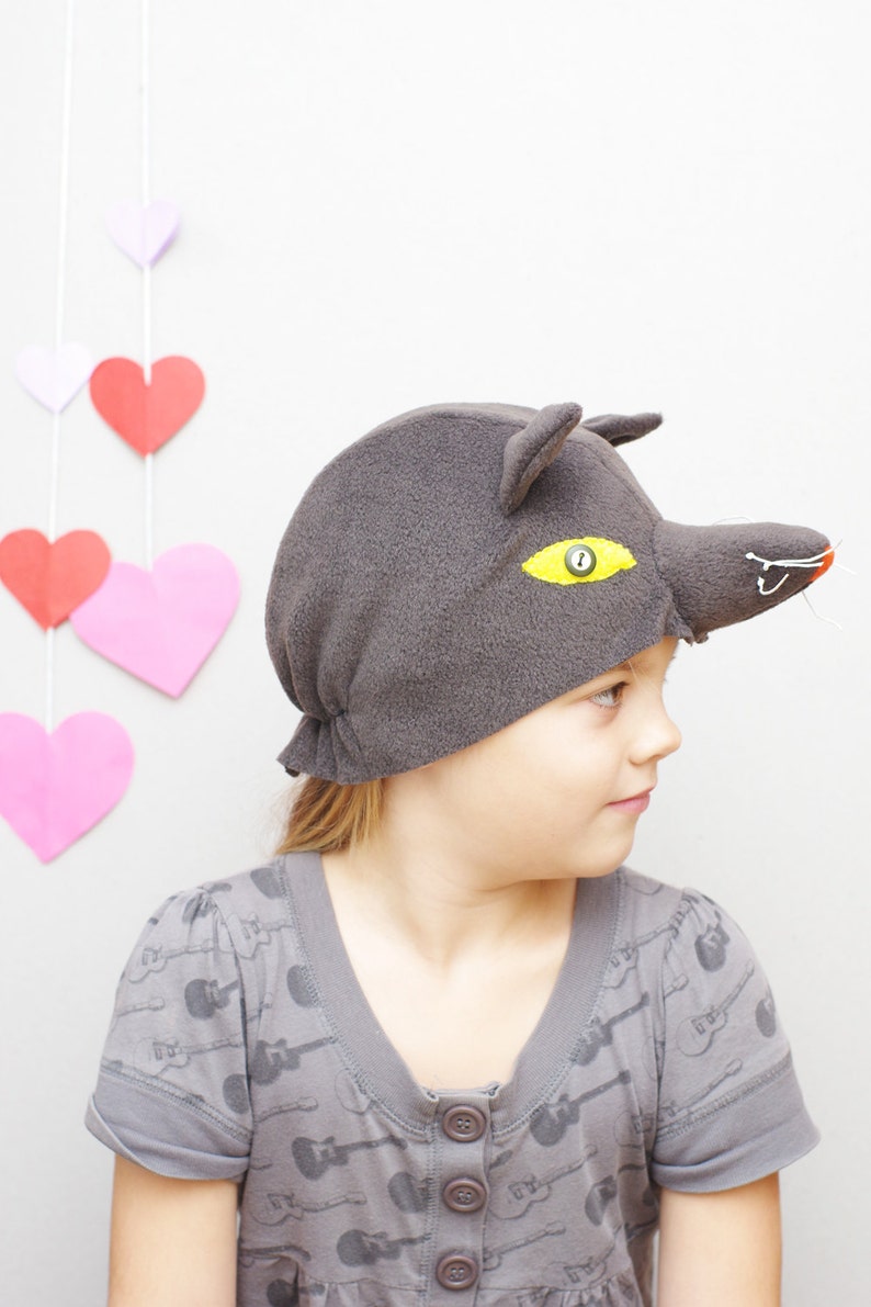 Kids wolf costume hat for halloween wild animal costume hat Etsy
