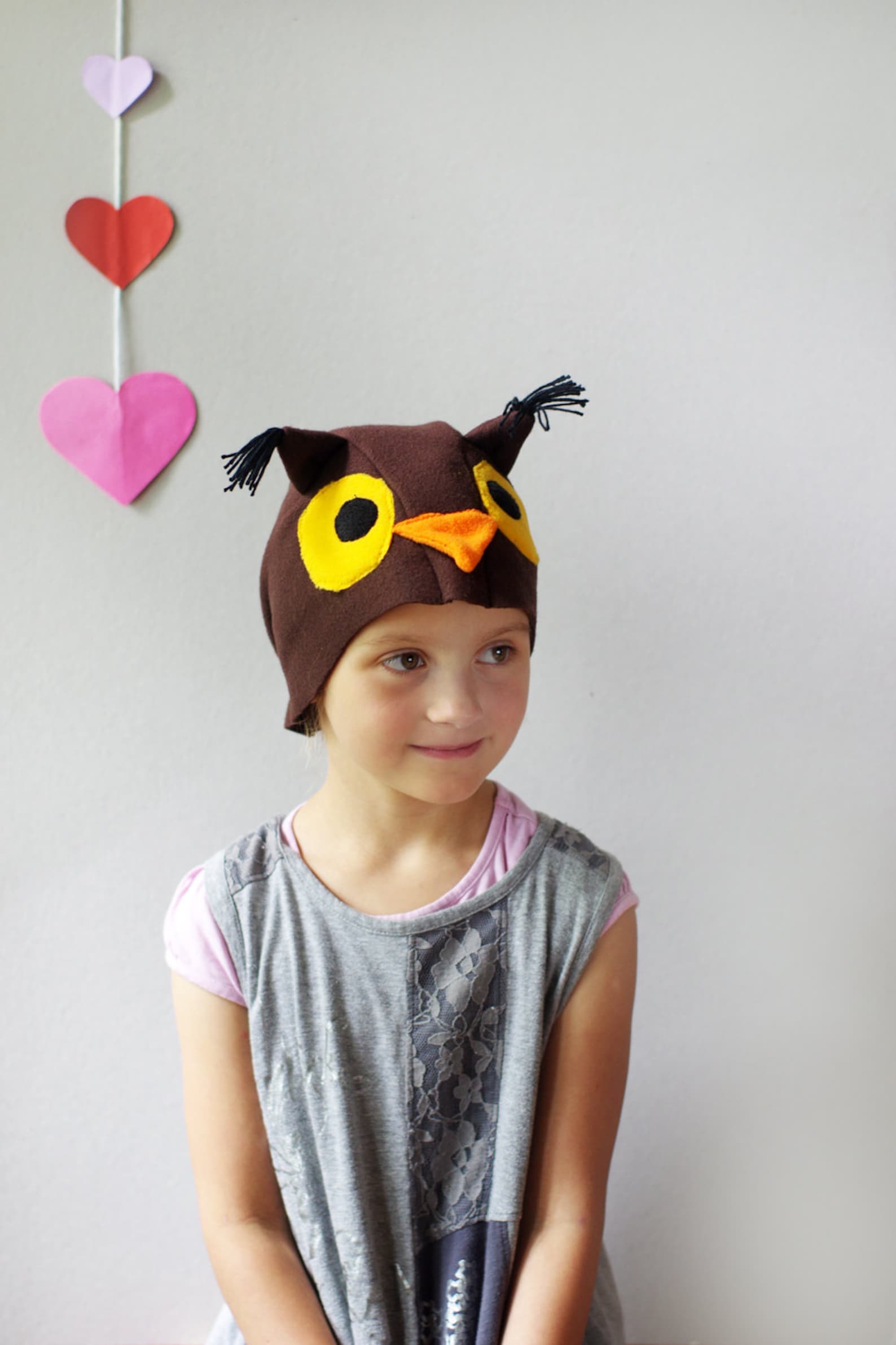Kids Owl Costume Hat for Halloween Bird Carnival Mask Kids Etsy