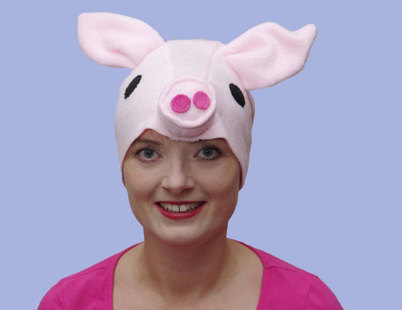Adult Pig Piggy Costume Hat For Halloween Carnival Mask For Etsy
