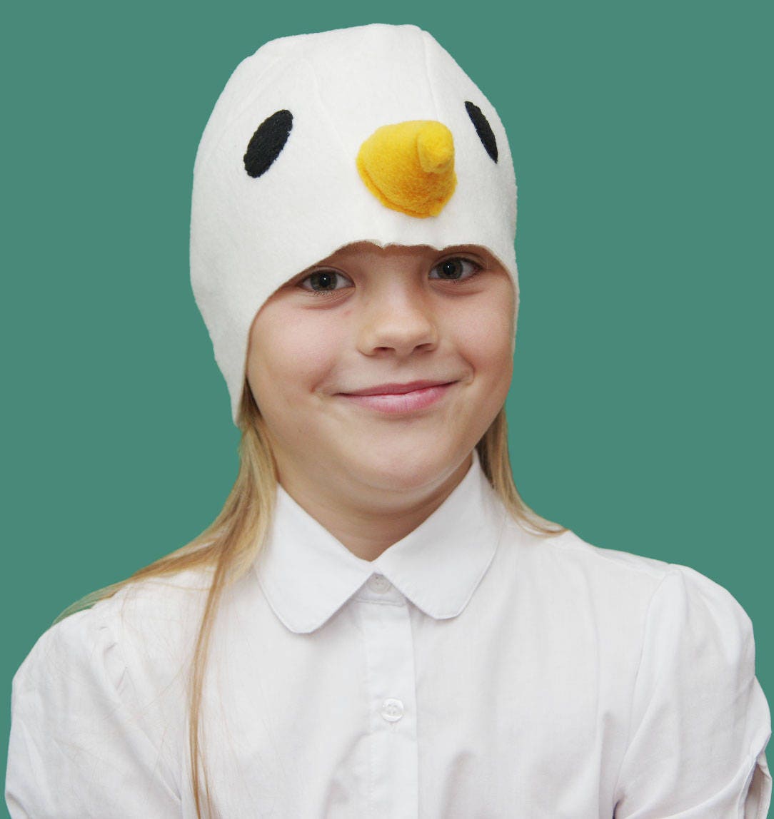 Kids Seagull Costume Hat, Kids Halloween Costume, Seagull Hat, Toddler