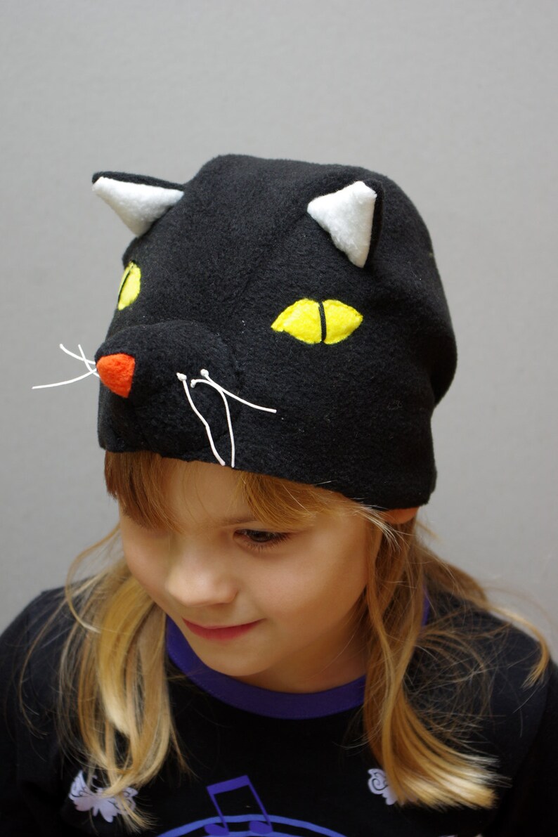 Black Cat Costume Hat Kids Animal Costume Toddler Pretend Etsy