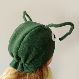 Kids Grasshopper Costume Hat Montessori Play Cap, Green Bug Dress Up Headwear for Carnival & Pretend Play image 5