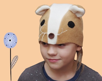 Fleece Hamster Costume Hat: Kids Halloween Dress Up