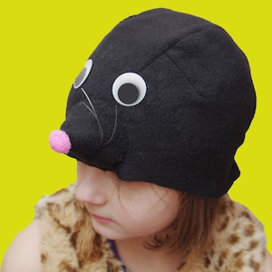 Kids Halloween costume, kids mole costume hat, toddler pretend play, toddler costume, 4T-9T