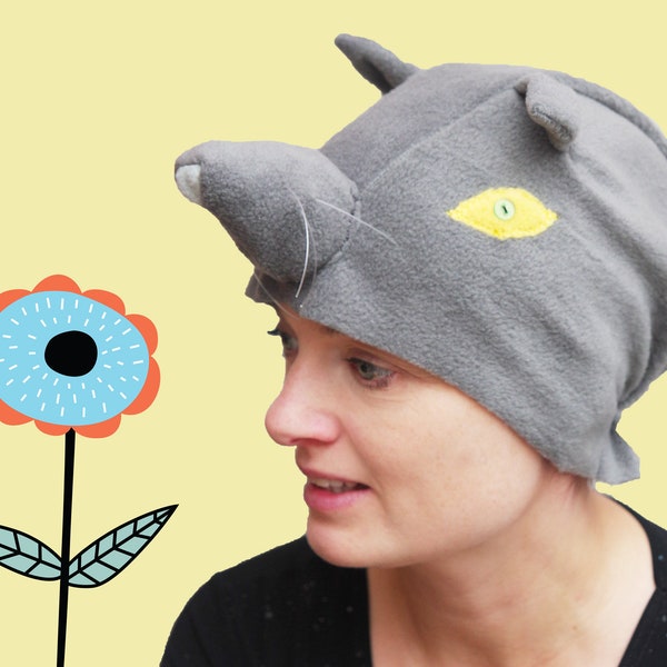 Wolf Fleece Hat Etsy