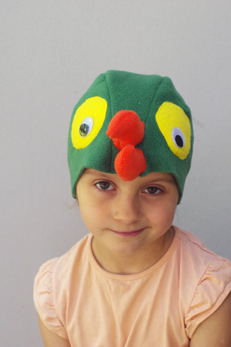 Kids Costume Parrot Costume Hat Bird Costume Hat Toddler Etsy