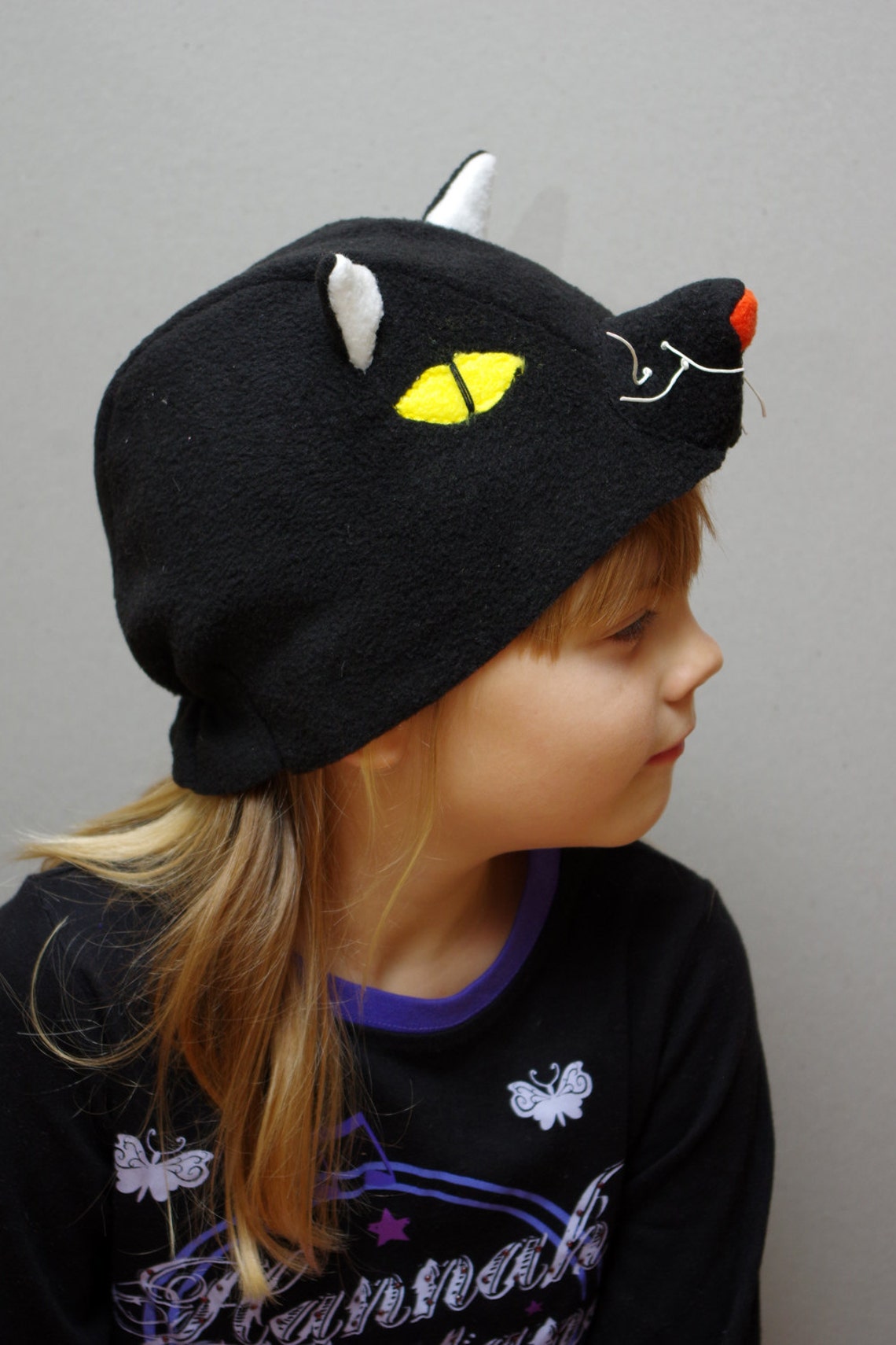 Black Cat Costume Hat Kids Animal Costume Toddler Pretend Etsy