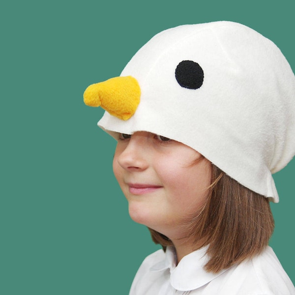 Chapeau de costume de mouette pour enfants, costume d'Halloween pour enfants, chapeau de mouette, costume d'enfant en bas âge, chapeau d'oiseau pour enfants, carnaval, masque de mouette