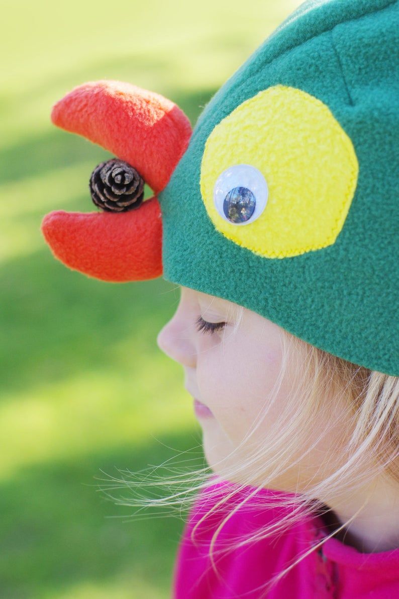 Kids Costume Parrot Costume Hat Bird Costume Hat Toddler Etsy