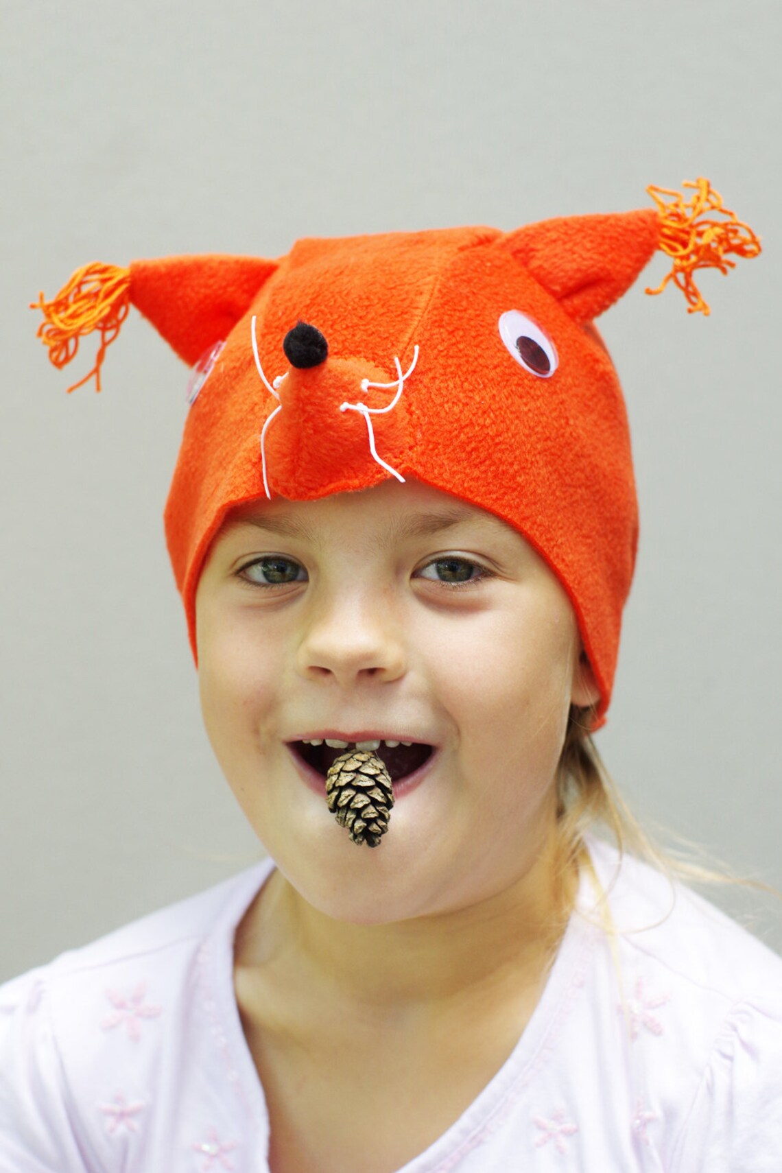 Simple Kids Costume Squirrel Costume Hat Animal Costume Hat Etsy