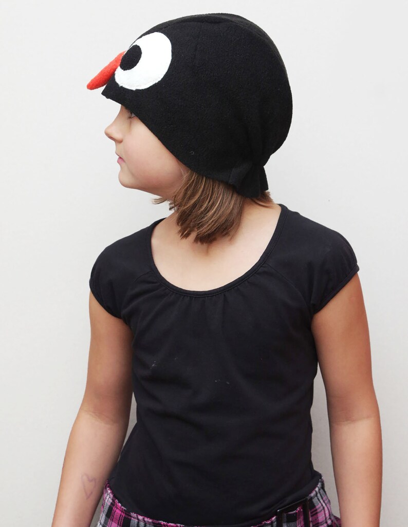 Penguin costume hat, toddler pretend play, toddler costume, animal mask, Kids Halloween costume image 3