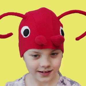 Red ant costume hat for Halloween, bug costume hat, kids dress up hat, toddler pretend play, toddler costume, kids Halloween costume
