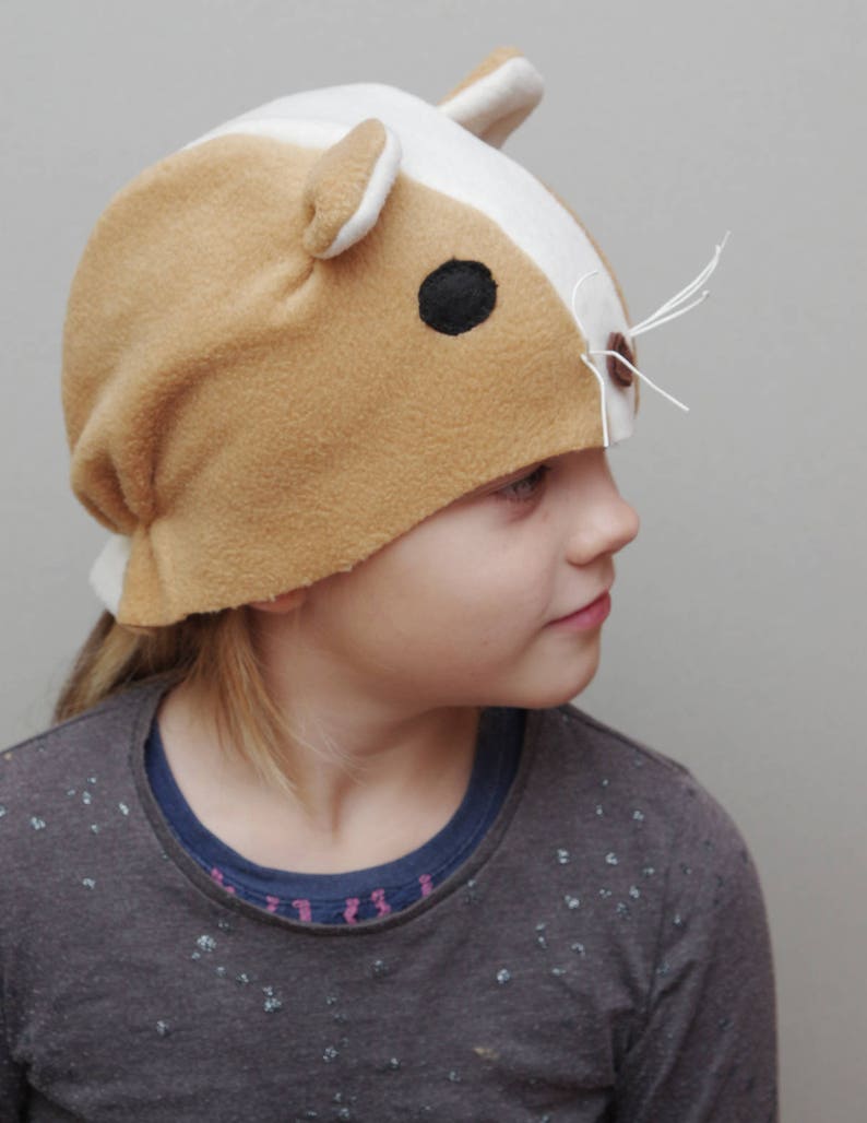 Hamster kids costume for Halloween, animal costume hat, kids dress up hat, toddler pretend play, toddler hamster carnival maks image 7