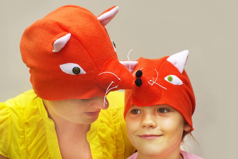 Kids Fox Costume Mask Animal Costume Hat Toddler Wild Etsy